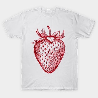 Strawberry Fruit Retro T-Shirt